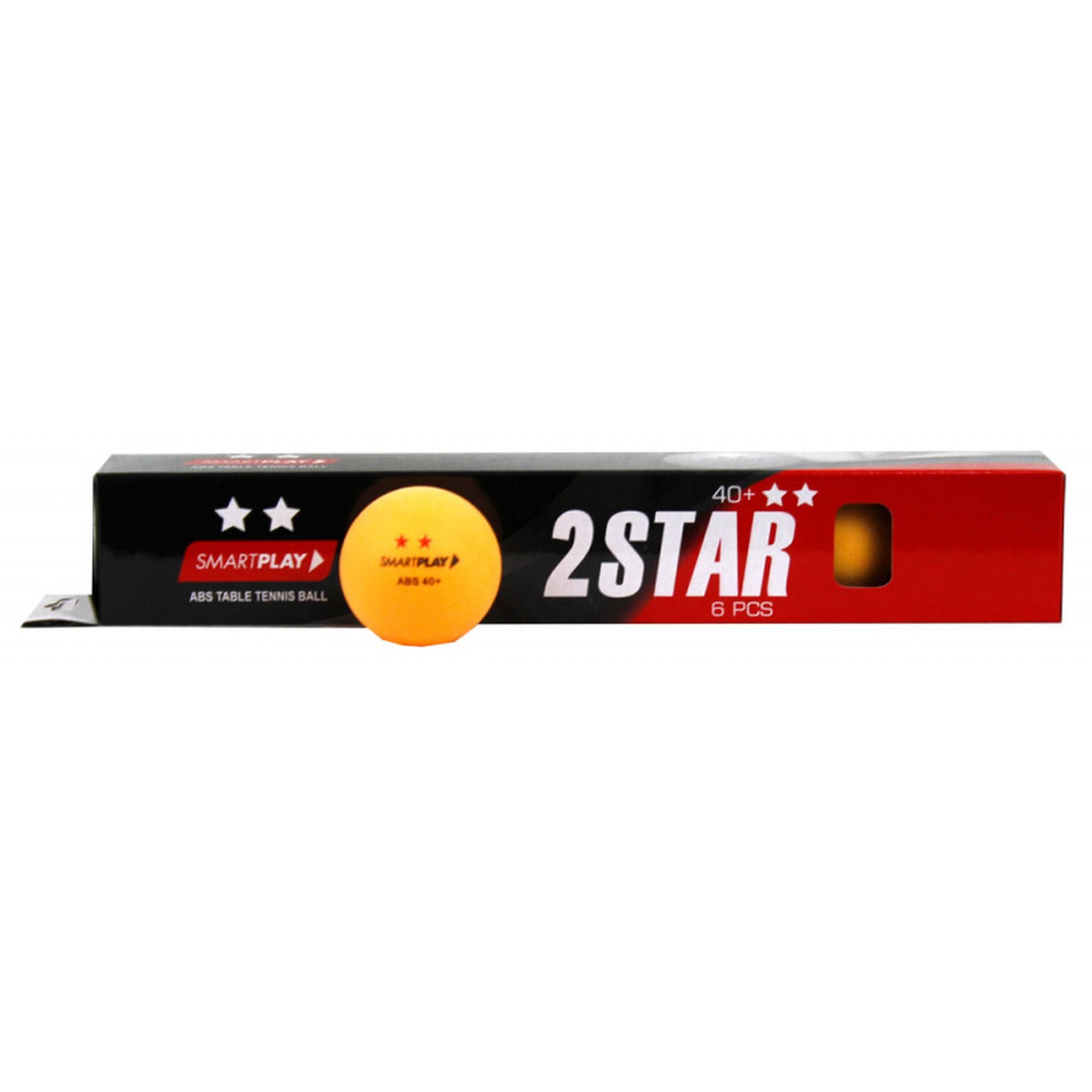 SMARTPLAY 2 Star Orange Table Tennis Balls - BOX OF 6
