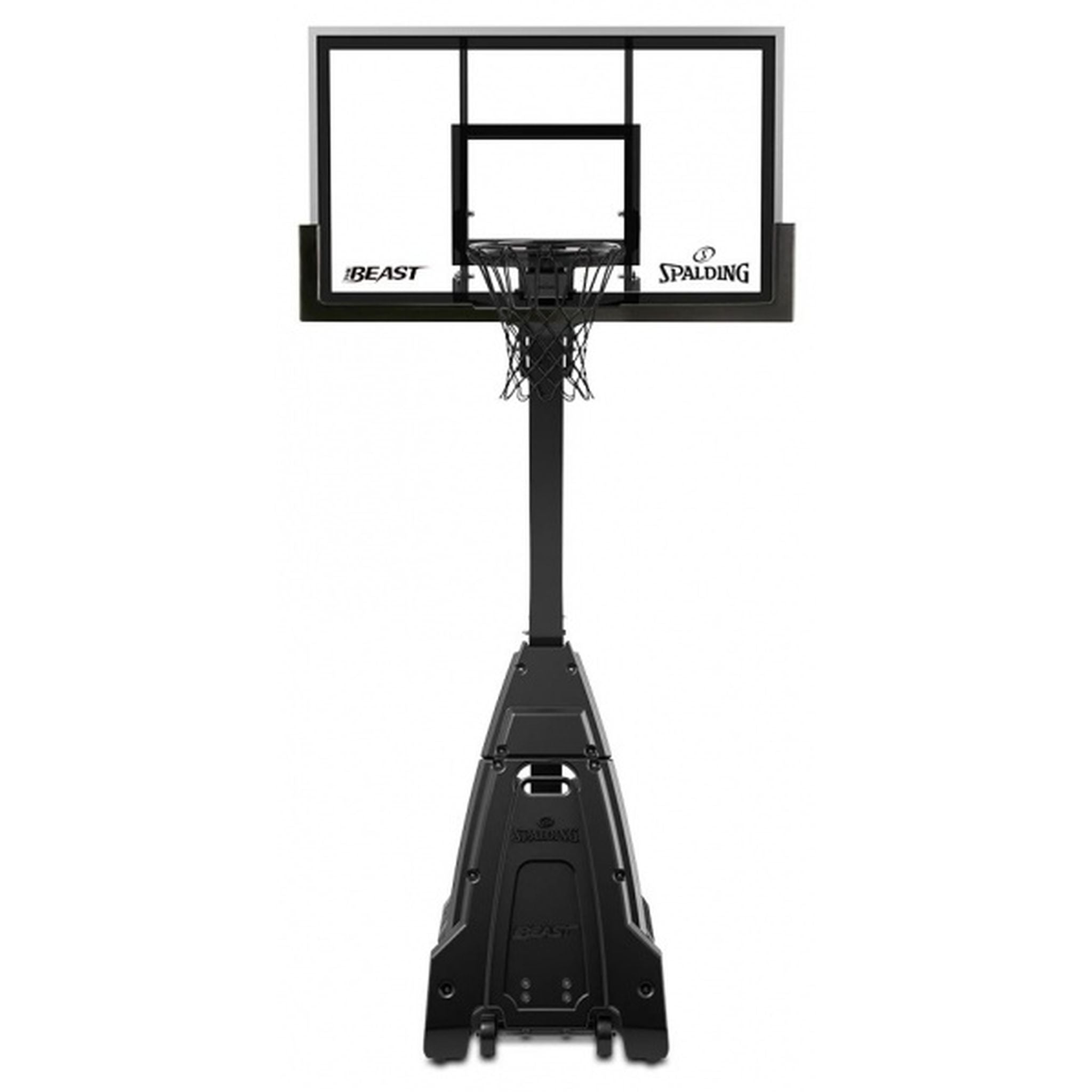 Spalding 60-inch Stealth Glass Portable Basketball System
