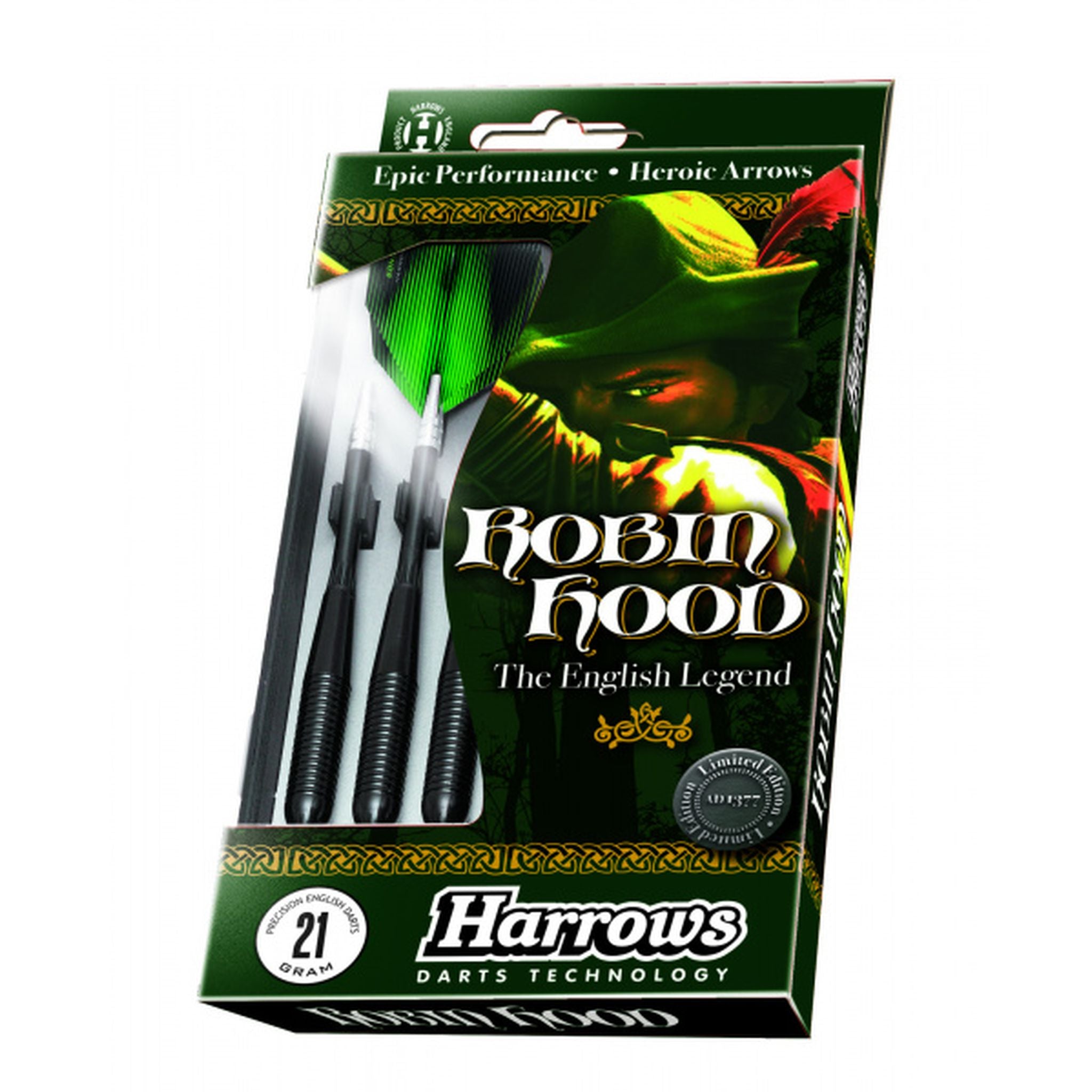 Harrows Robin Hood Brass 21G Darts