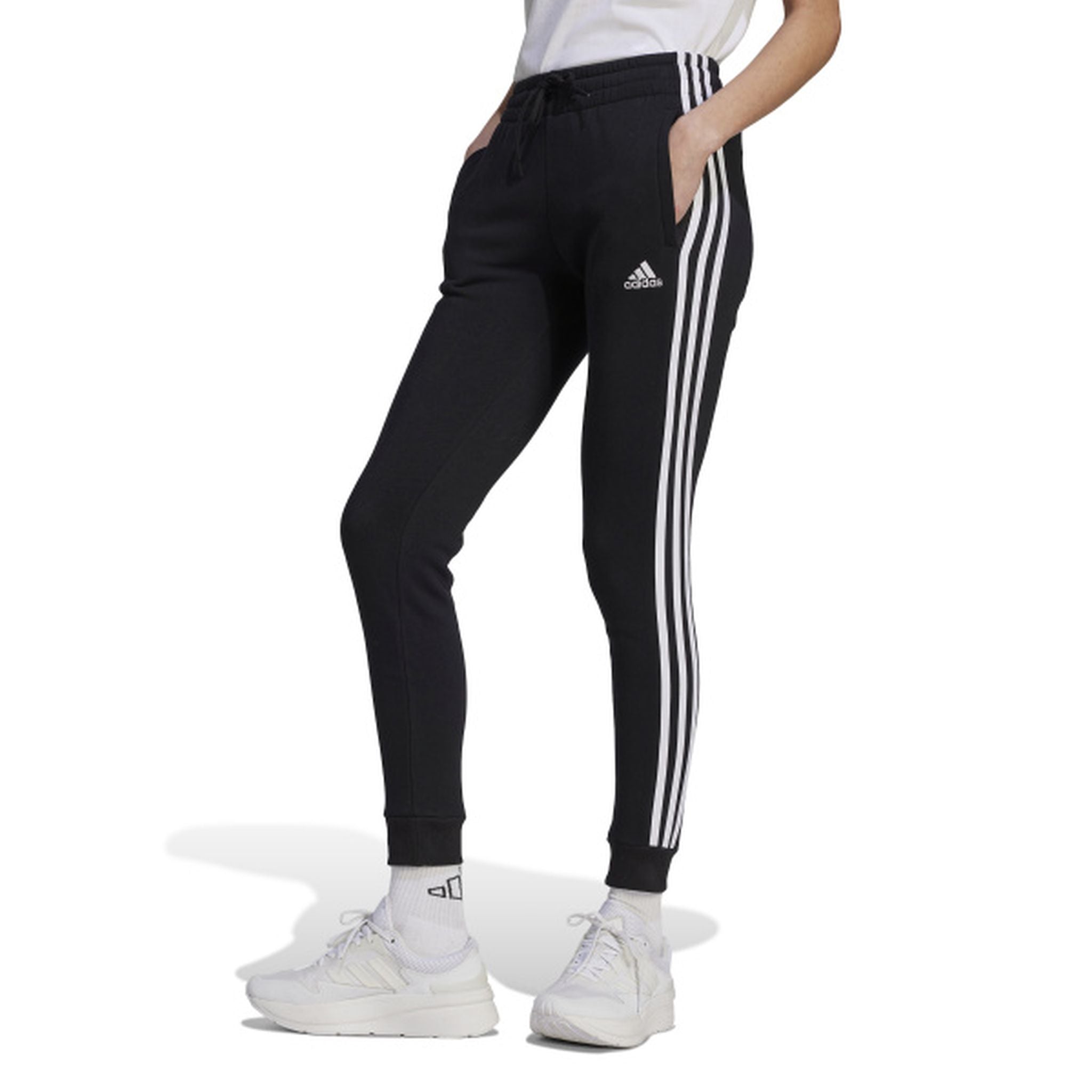 Adidas Womens Essentials 3-Stripes Cuffed Pant