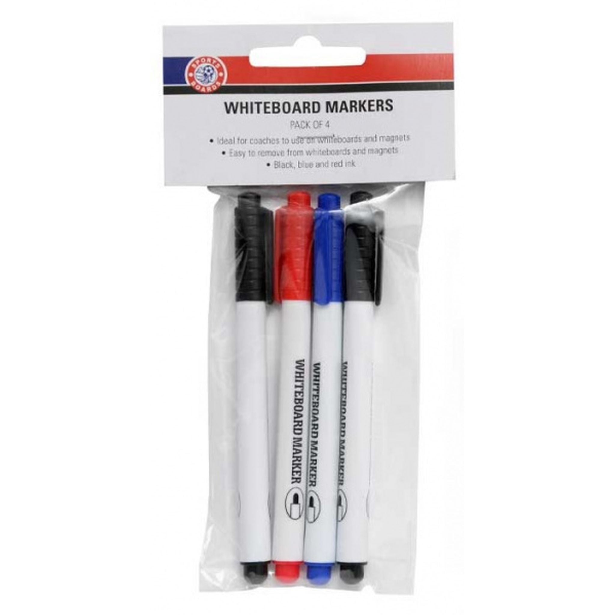 Sports Boards Whiteboard Marker Pens Regular Tip - Pack of 4