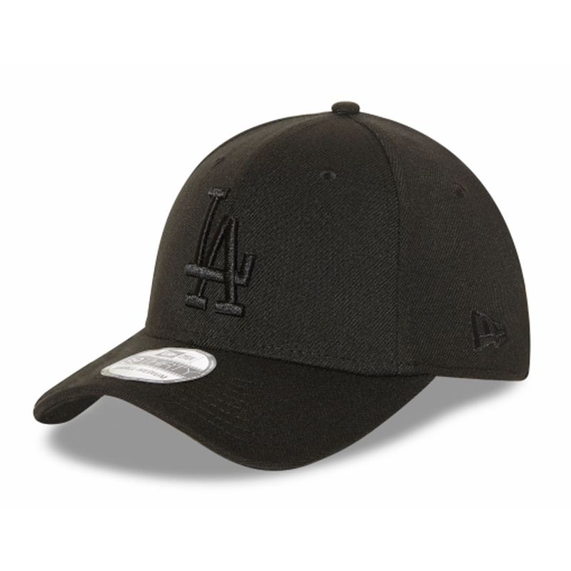 New Era Los Angeles Dodgers Black on Black 39THIRTY Stretch Fit