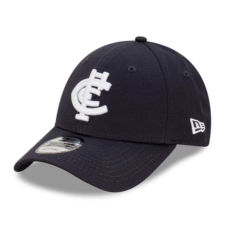 New Era Carlton Blues Official Team Colours 9FORTY Cloth Strap