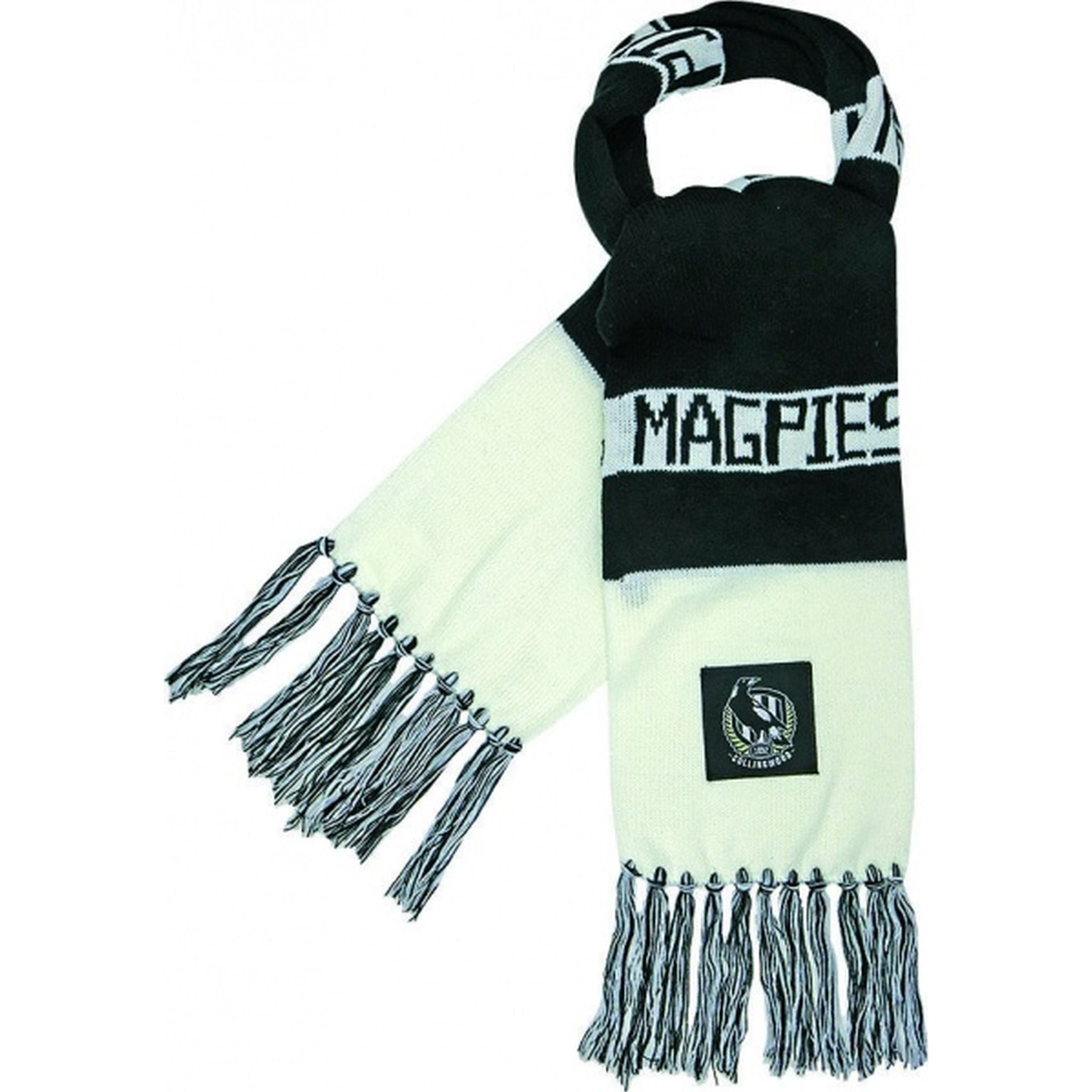 Burley Collingwood Magpies AFL Bar Scarf