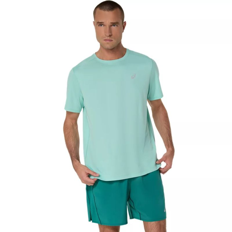 ASICS Mens Silver SS Running Top