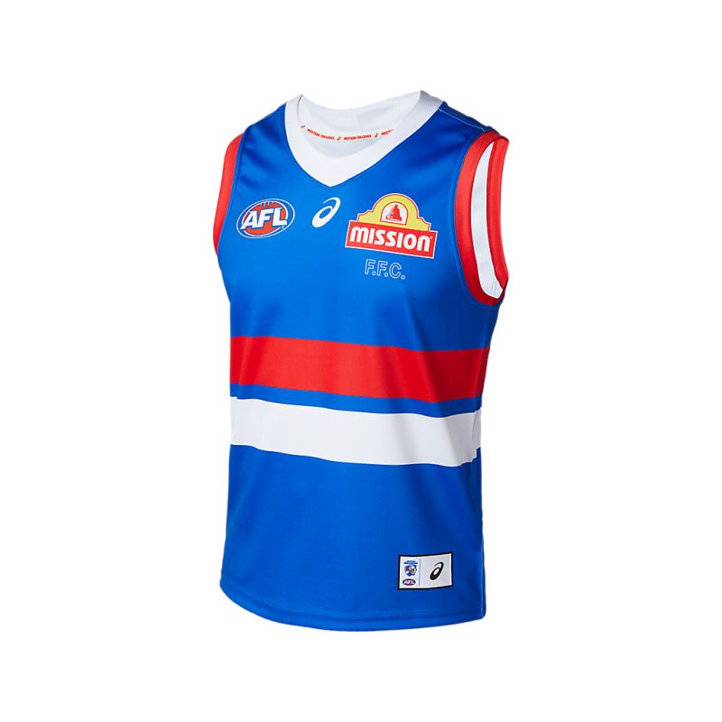 ASICS Western Bulldogs 2024 AFL Home Adults Replica Guernsey