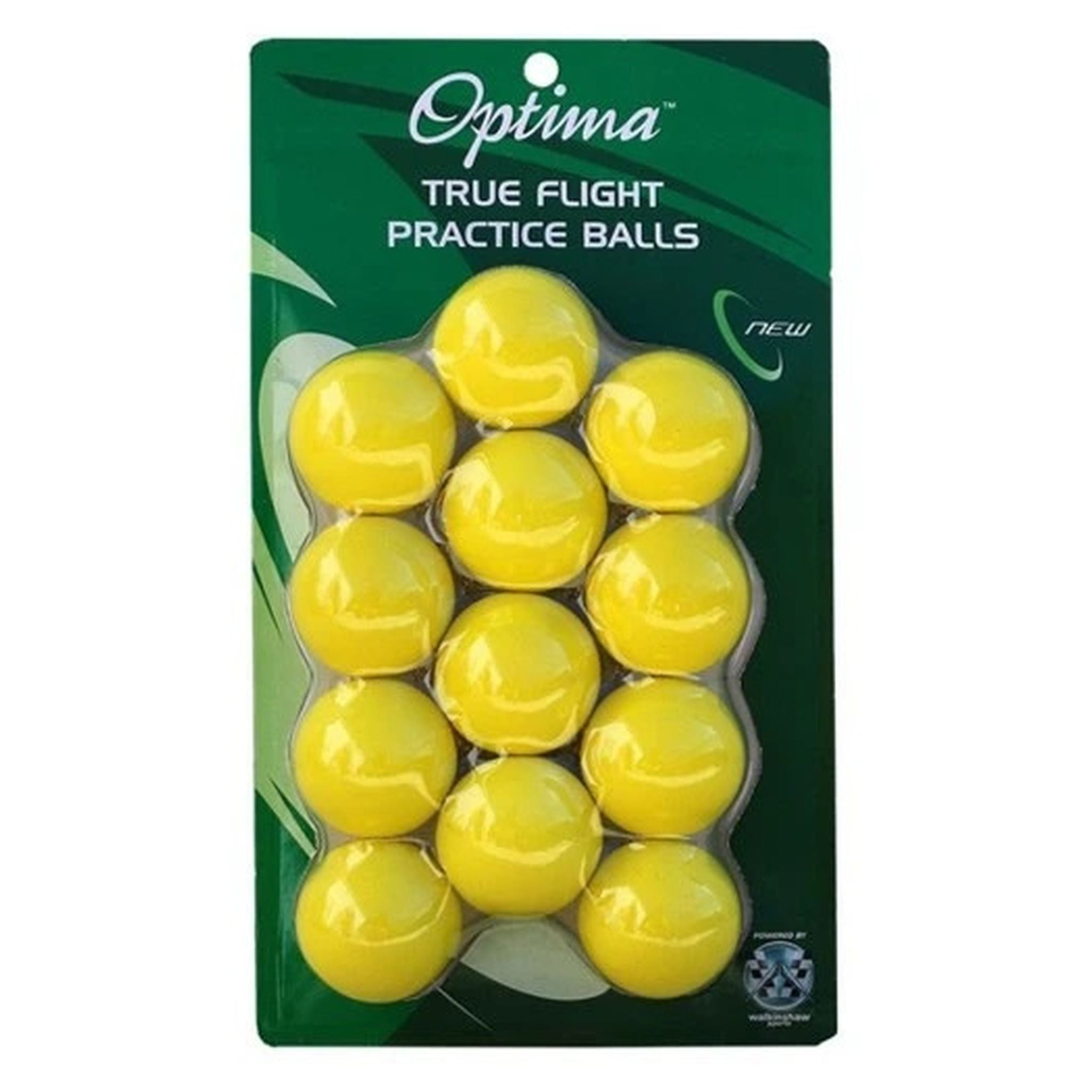 OPTIMA True Flight Foam Practice Golf Balls - 12pk