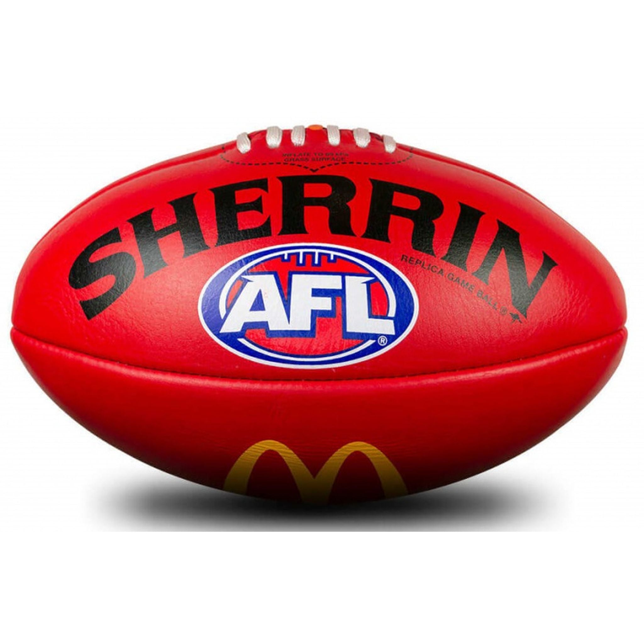 Sherrin AFL Leather Replica Game Ball - Red MC