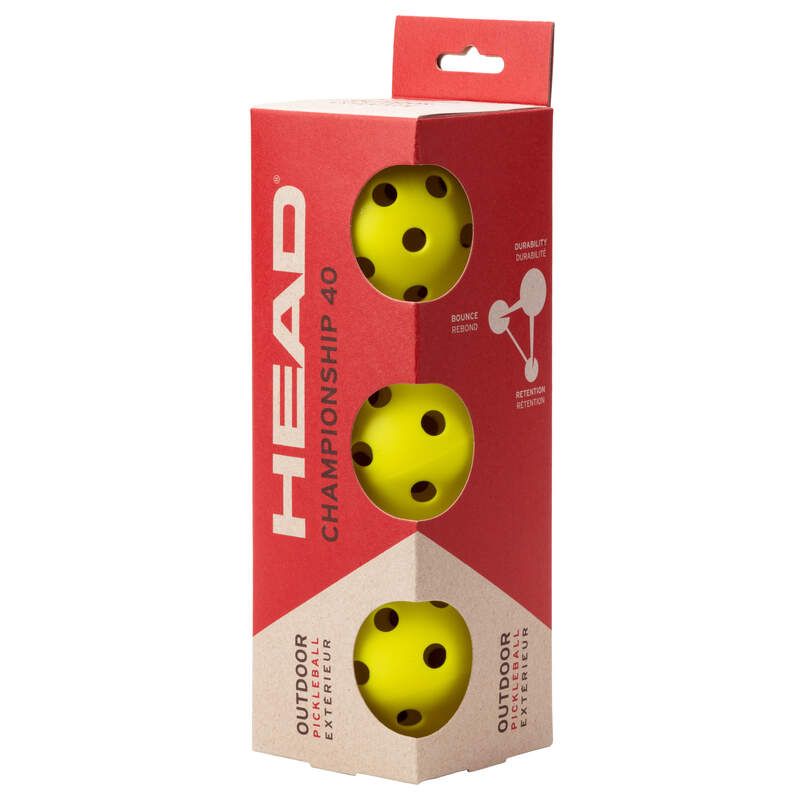 HEAD 3pk Championship Outdoor 40 Pickleball