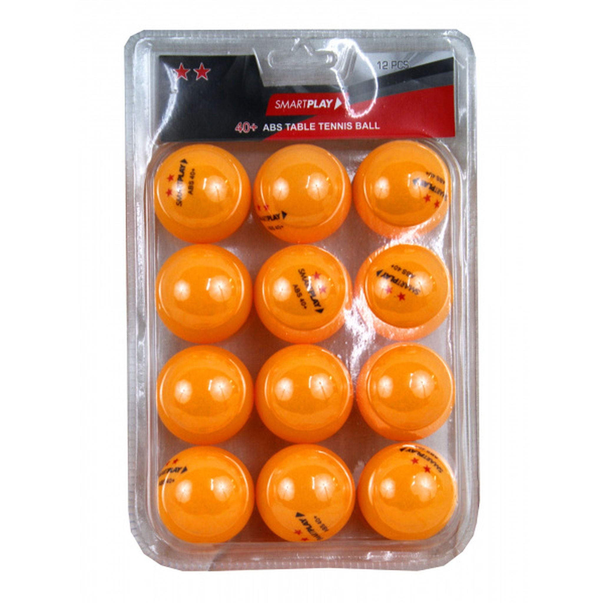 SMARTPLAY 2 Star Orange Table Tennis Balls - PACK OF 12