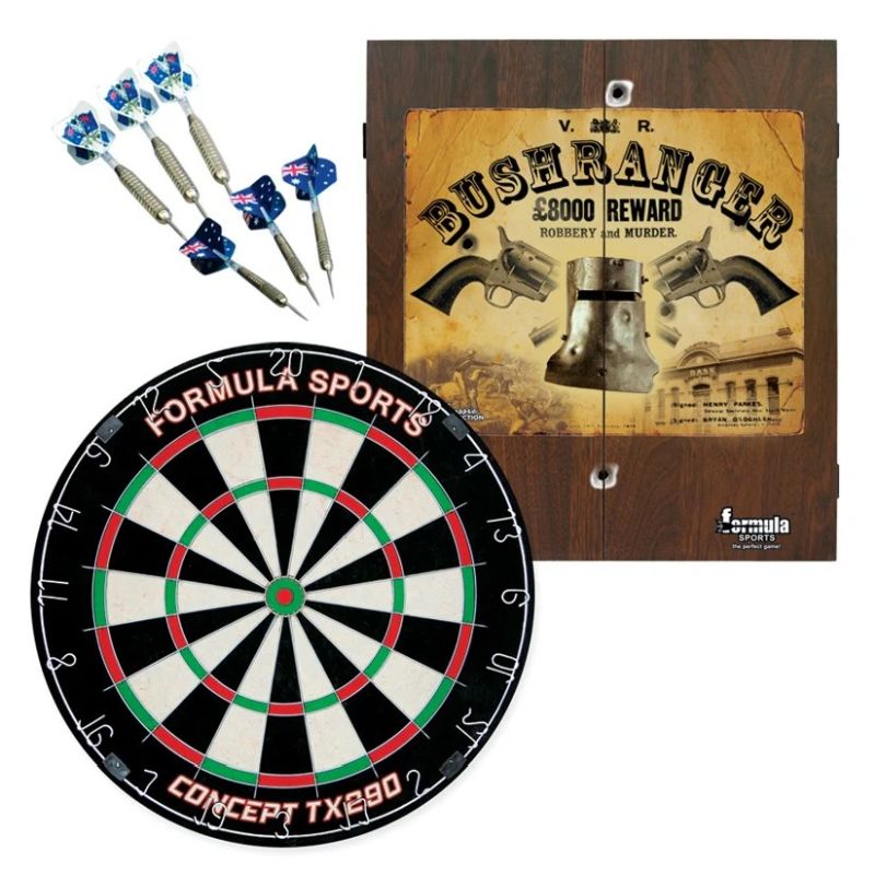 Formula Bushranger Dartboard Cabinet Set