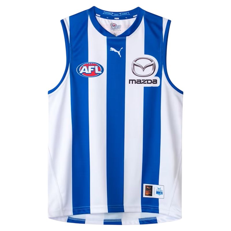 PUMA North Melbourne Kangaroos Adult 2025 AFL Replica Home Guernsey