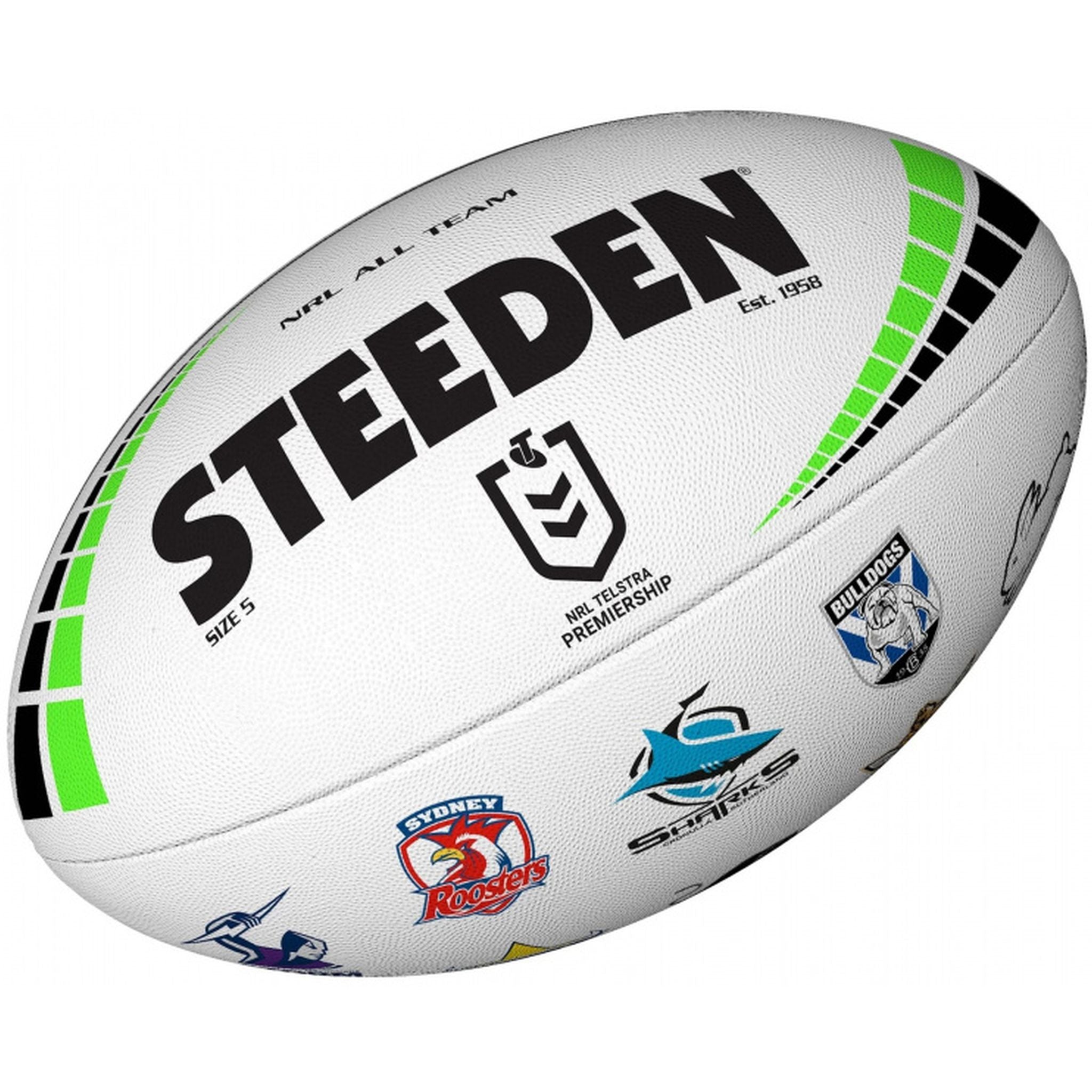 Steeden NRL All Team Logo Rugby Ball