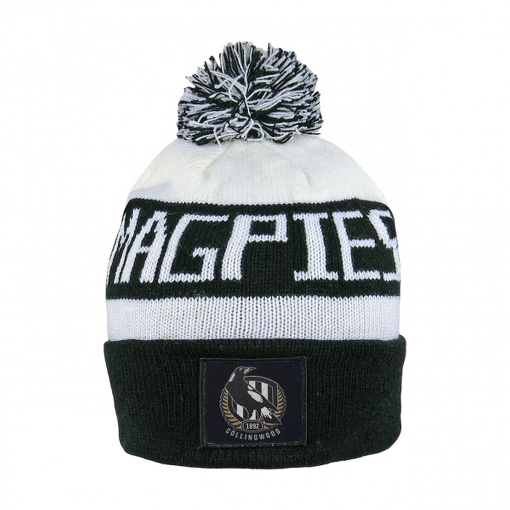 Burley Collingwood Magpies AFL Bar Beanie