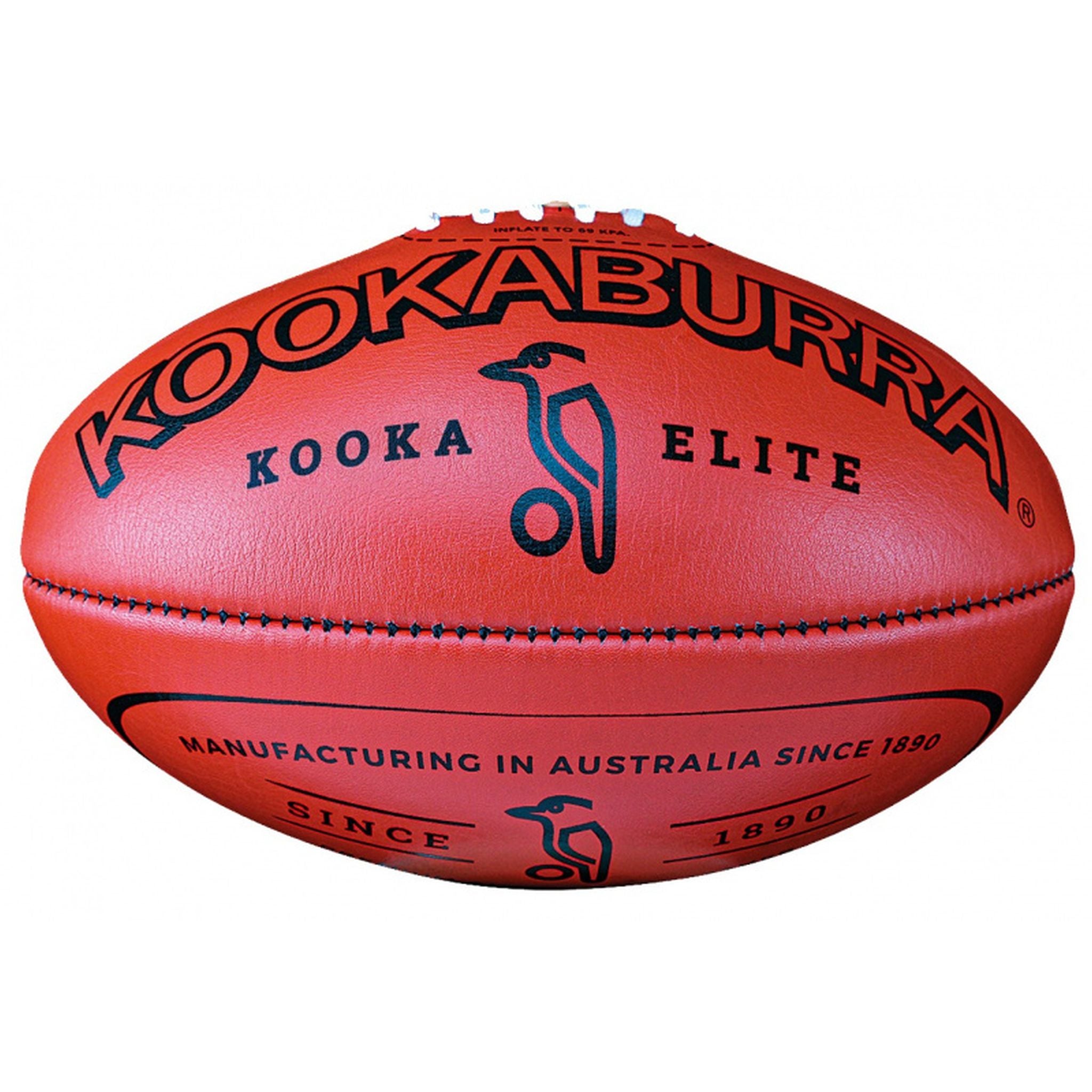 Kookaburra Elite Red Leather Football