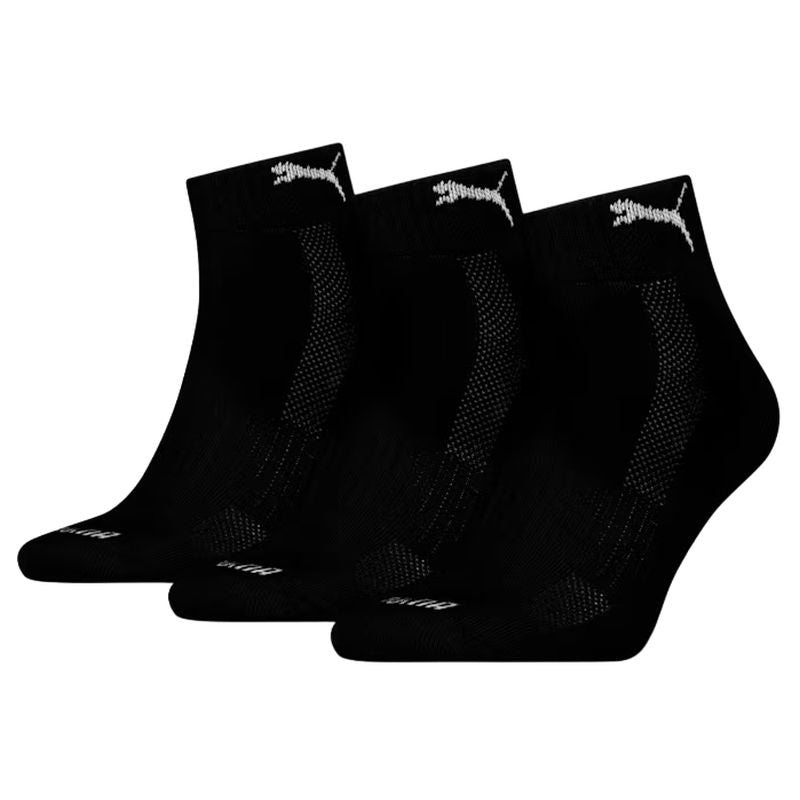 Puma 3pk Unisex Cushioned Quarter Socks