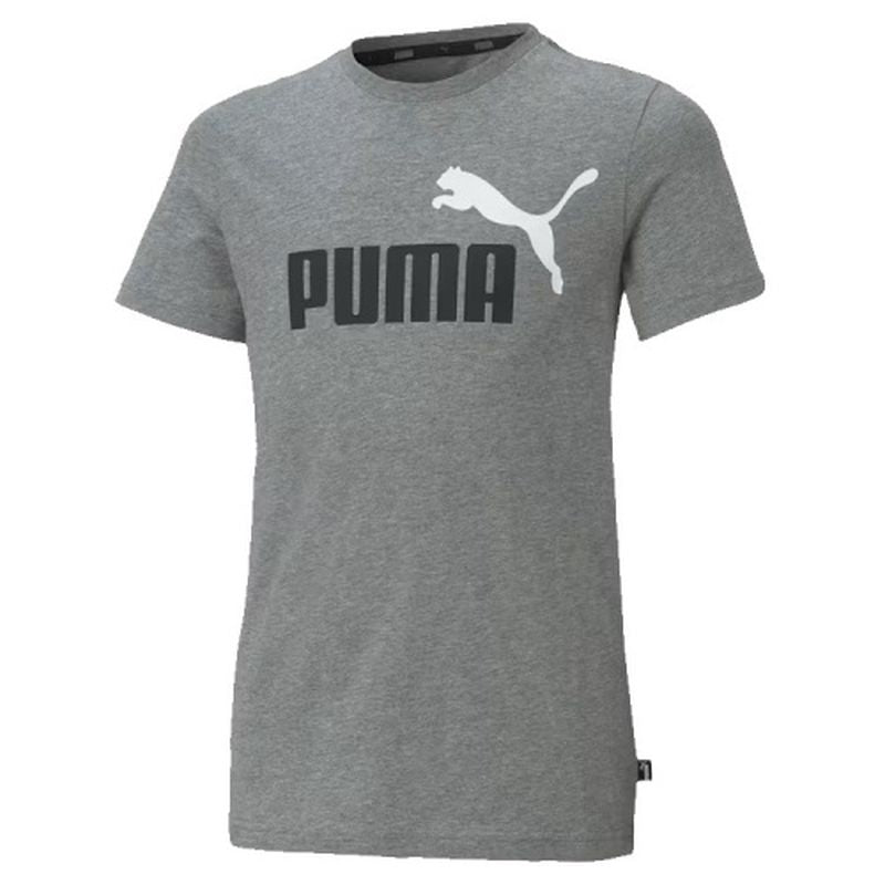 PUMA Boys Essential+ Two-Tone Logo Tee