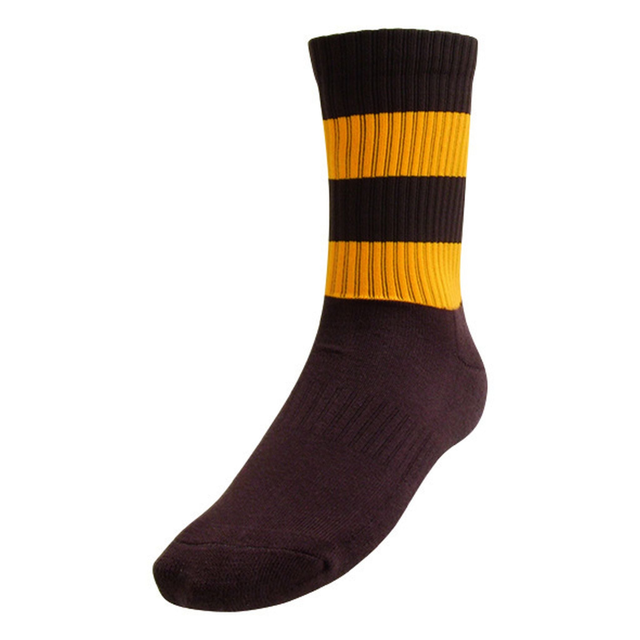 Burley Hawthorn Hawks AFL Elite Crew Football Socks