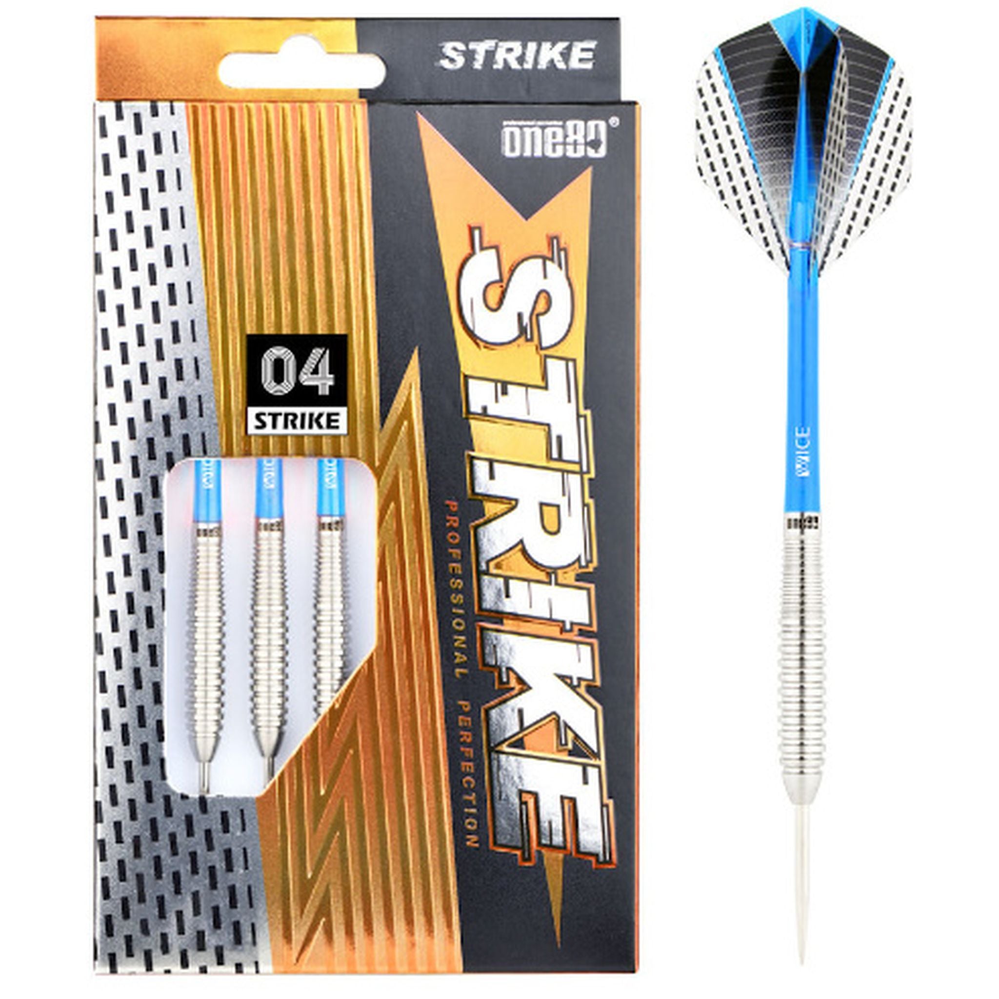 ONE80 Strike 80% Tungsten Darts - Blue (04)