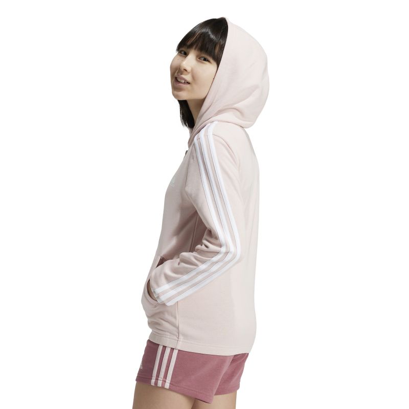 Adidas Girls Essentials 3-Stripes Full-Zip Hoodie