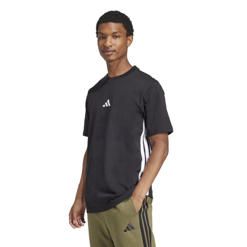 Adidas Mens Essentials Single Jersey 3-Stripes Tee