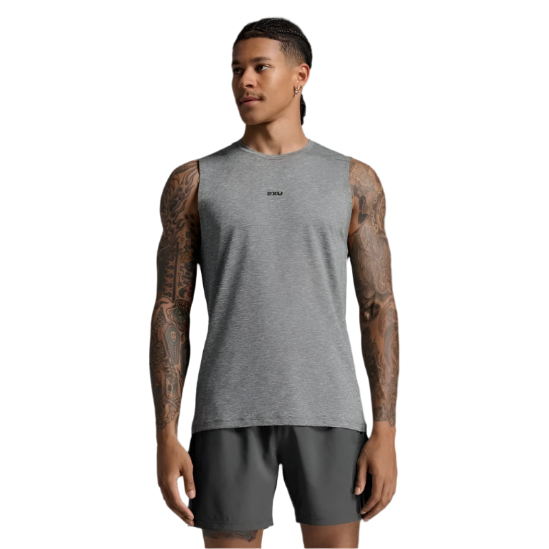 2XU Mens Motion Soft Jersey Running Tank