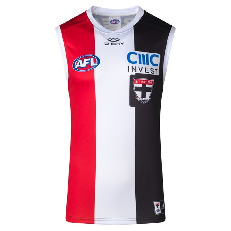 New Balance St.Kilda Saints 2025 AFL Home Kids Replica Guernsey